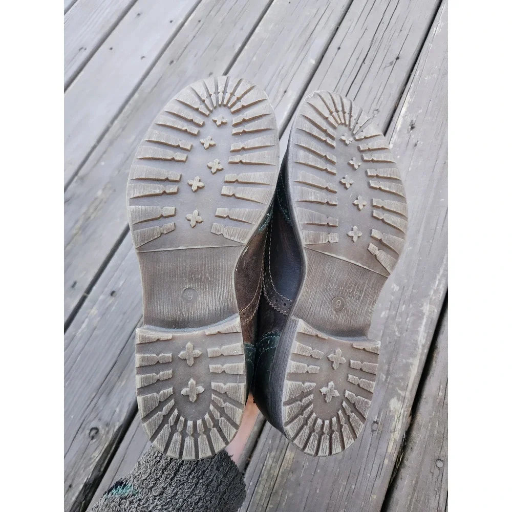 Bed Stu | Lita Wingtip Oxford Lace-up Loafer Flat Boho Grunge Grandpacore 9 - Picture 6 of 8